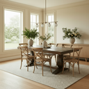Prairie Parquet Dining Table - Walnut 1800 at online8 furniture store Auckland