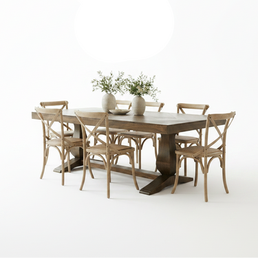 Prairie Parquet Dining Suite - 6 Seater