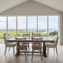 Prairie Parquet Dining Table - Walnut 1800 at online8 furniture store Auckland