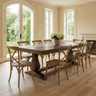 Prairie Parquet Dining Table - Walnut 2400 at online8 furniture store Auckland