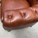 Prescott Full Grain Leather Armchair – Vintage Brown at Online8 Furniture Auckland NZ