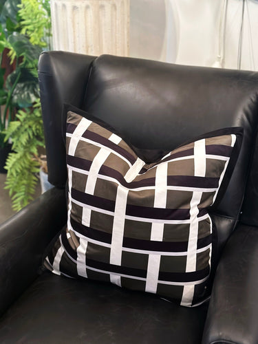 Printed Cushion Cover - Green at Online8 Furniture Auckland NZ