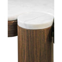 Rio Console Table with Marble Top - Walnut at Online8 Furniture Auckland NZ