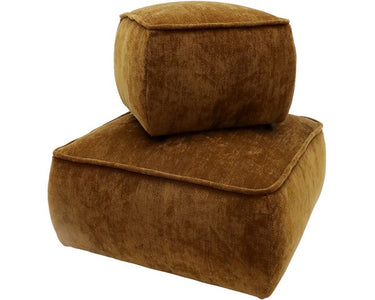 Nellie Small Ottoman - Coffee at Online8 Furniture Auckland NZ