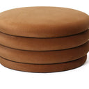 Elyice Storage Ottoman - Dark Caramel at Online8 Furniture Auckland NZ