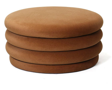 Elyice Storage Ottoman - Dark Caramel at Online8 Furniture Auckland NZ