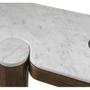 Rio Console Table with Marble Top - Walnut at Online8 Furniture Auckland NZ