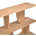 Arc Open Bookshelf - Natural Acacia at Online8 Furniture Auckland NZ