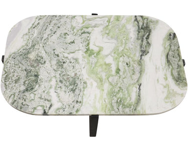 Hendrix Coffee Table with Marble Top - Black at Online8 Furniture Auckland NZ