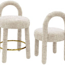 Frazier Bar Stool - Taupe Fleck at Online8 Furniture Auckland NZ