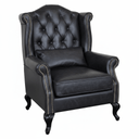 Professor Tufted Wingback Leather Armchair at Online8 Furniture Auckland NZ