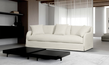 Provencal Slip cover 3 Seater Sofa - Salt & Pepper at Online8 Furniture Auckland NZ