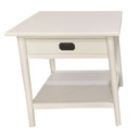Provence Bedside Table - White at online8 furniture store Auckland