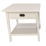 Provence Bedside Table - White at online8 furniture store Auckland