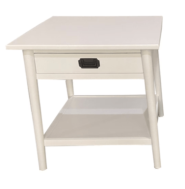Provence Bedside Table - White at online8 furniture store Auckland