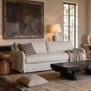 Provence Linen 3 Seater Sofa with a deep 103cm seat and low 78cm back