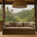 Provincial Slipcover 3-Seater Sofa: French Linen - Mocha at Online8 Furniture Auckland NZ