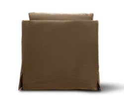 Provincial Slipcover Armchair - French Linen - Mocha at Online8 Furniture Auckland NZ