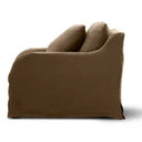 Provincial Slipcover Armchair - French Linen - Mocha at Online8 Furniture Auckland NZ