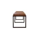 PURE Sabina Leather Bench - 2100mm at Online8 Furniture Auckland NZ