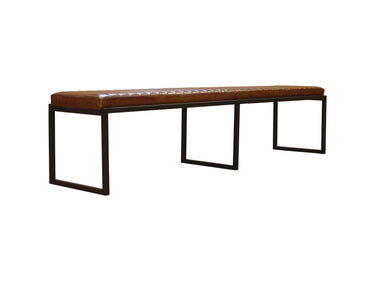 PURE Sabina Leather Bench - 2100mm at Online8 Furniture Auckland NZ
