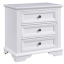 Quinn 3 Drawer Bedside Table at online8 furniture store Auckland