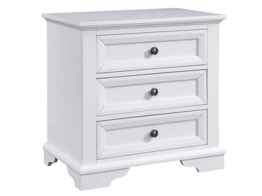 Quinn 3 Drawer Bedside Table at online8 furniture store Auckland