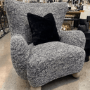Quito Armchair - Black/White at online8 furniture store Auckland