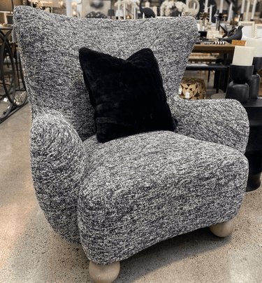 Quito Armchair - Black/White at online8 furniture store Auckland