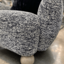 Quito Armchair - Black/White at online8 furniture store Auckland