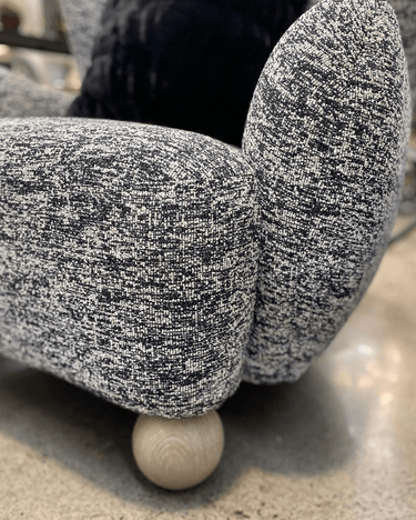 Quito Armchair - Black/White at online8 furniture store Auckland