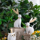Rabbit W/ Long Ears Statue - Large at online8 furniture store Auckland