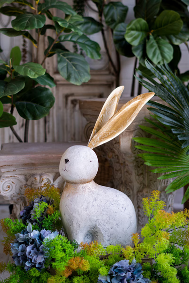 Rabbit W/ Long Ears Statue - Large at online8 furniture store Auckland