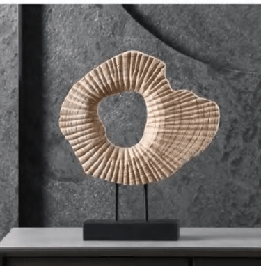 Radiation Carved Wood Ornament at online8 furniture store Auckland