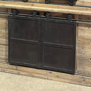 Railway Farmhouse Buffet Table with Metal Sliding Doors at online8 furniture store Auckland