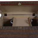 Rare Brass Bound Striped Trunk at online8 furniture store Auckland