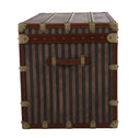 Rare Brass Bound Striped Trunk at online8 furniture store Auckland