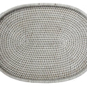 Rattan Oval Tray White Leg at online8 furniture store Auckland