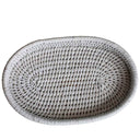 Rattan Oval Tray White at online8 furniture store Auckland