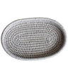 Rattan Oval Tray White at online8 furniture store Auckland