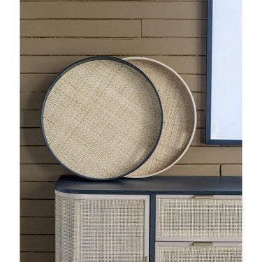 Rattan Round Tray - 50cm at online8 furniture store Auckland
