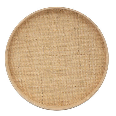 Rattan Round Tray - 50cm at online8 furniture store Auckland