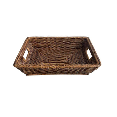 Rattan Serving Tray - Medium at online8 furniture store Auckland