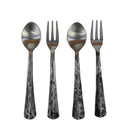 Raw Look Spoon & Fork Set/4 at online8 furniture store Auckland