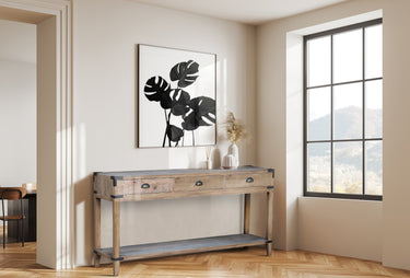 Reclaimed Oak Hall Table - 1600mm at online8 furniture store Auckland