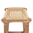Reclaimed Oak & Rattan Counter Stool | Barstool at online8 furniture store Auckland