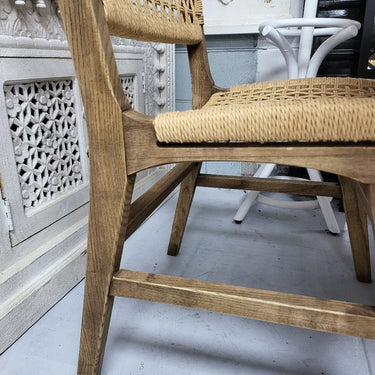 Reclaimed Oak & Rattan Dining Chair at online8 furniture store Auckland
