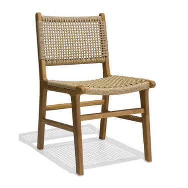 Reclaimed Oak & Rattan Dining Chair at online8 furniture store Auckland