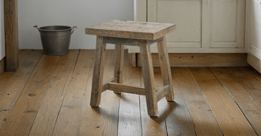 Reclaimed Teak Stool - Natural at online8 furniture store Auckland