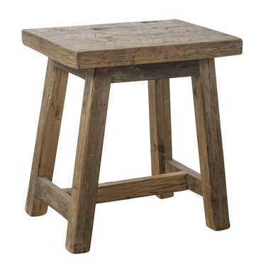 Reclaimed Teak Stool - Natural at online8 furniture store Auckland